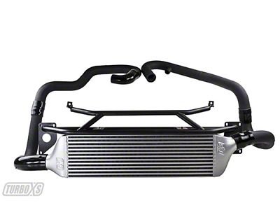 Turbo XS FMIC 2015-2017 Subaru STi - Wrinkle Black Pipes - STI15-FMIC-BLK