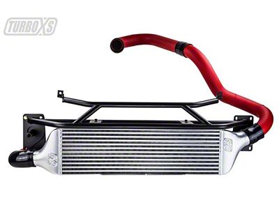 Turbo XS FMIC for 15-16 Subaru WRX - Wrinkle Red - W15-FMIC-RED