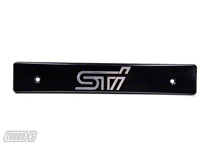 Turbo XS 15-17 Subaru WRX/STi Billet Aluminum License Plate Delete - WS15-LPD-BLK