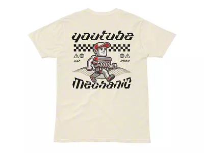Throtl Youtube Mechanic Short Sleeve T-Shirt; Charcoal