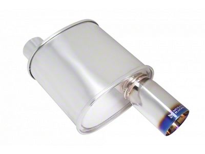 Megan Racing Universal Exhaust F-RT Turbo Burnt Tip Muffler - F-RT-T-VO - F-RT-T-VO