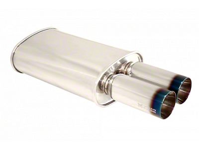 Megan Racing Universal Exhaust M-DT Burnt Tip Muffler - MR-MU-MDT-2