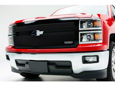 T-REX Grilles Upper Class Mesh Grille - All Black - Main with 2 Bars Across, Replacement, 1 Pc - 51118