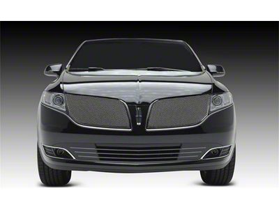 T-REX Grilles Upper Class, Formed Mesh Grille, Main, Overlay, 2 Pcs, Chromed Stainless Steel - 56719