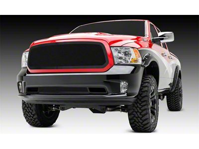 T-REX Grilles Upper Class Series Mesh Grille; Small Mesh; Mild Steel; Black; 1 Pc; Insert; - 51458