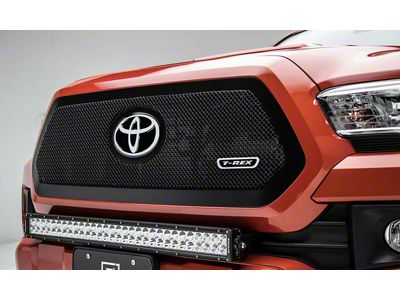 T-REX Grilles Upper Class Series Mesh Grille; Small Mesh; Mild Steel; Black; 1 Pc; Insert; - 51951