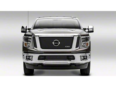 T-REX Grilles Upper Class Series Mesh Grille; Small Mesh; Mild Steel; Black; 3 Pc; Insert; - 51785