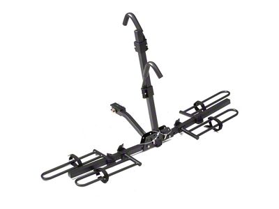 Uriah Products 1.25 or 2-Inch Receiver Hitch Foldable Bike Rack; Carries 2 Bikes (Universal; Some Adaptation May Be Required)