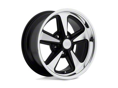US Mag Bandit Matte Black Machined Wheel; 17x9; 8mm Offset