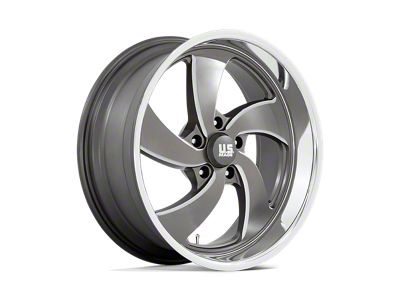 US Mag Desperado Anthracite Milled Diamond Cut Milled Wheel; 20x8; 1mm Offset