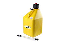 Mr. Gasket Utility Jug; w/Filler Hose; 5 Gallon; Yellow; Plastic; - 36951G
