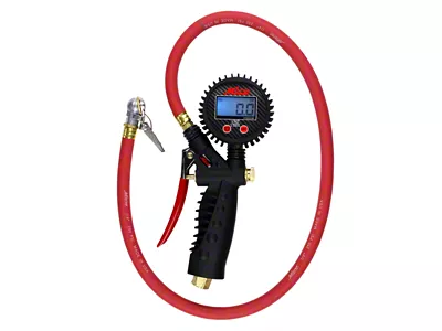 Milton Digital Tire Inflator Gauge with Ball Foot Air Chuck Clip