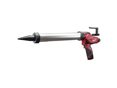Milwaukee Tool M12 20-Ounce Aluminum Barrel Sausage Style Caulk Adhesive Gun with REDLITHIUM CP1.5 Battery Kit