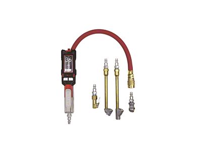 Milton Precision Digital Tire Inflator Gauge Kit with 4 Multi-Air Chuck Kit