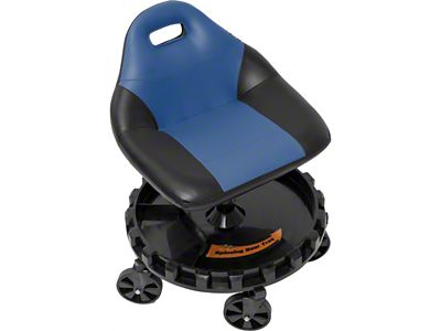 Traxion ProGear Mobile Rolling Gear Race Seat; Blue