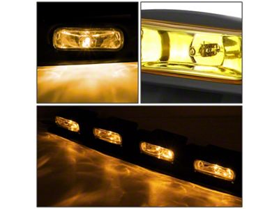 Roof Mounted Fog Lights with Switch; Amber (Universal; Some Adaptation May Be Required)