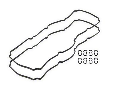 Mr. Gasket Valve Cover Gasket Set; Incl. 2 Valve Cover Gaskets/8 Plug O-Rings; Rubber; - 68503G