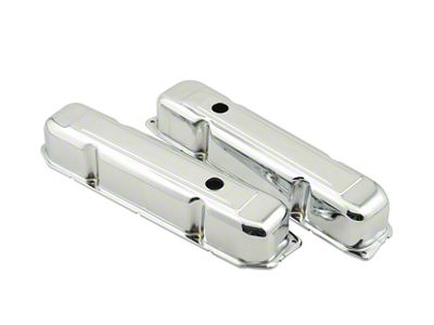 Mr. Gasket Valve Cover; OEM Height; Baffled; Pair; - 9807