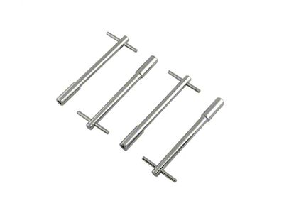 Mr. Gasket Valve Cover T-Bar Wing Bolts; 1/4-20 x 5 in.; Steel; Chrome Plating; Set Of 4; - 9820
