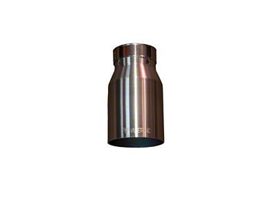 Valvetronic Designs Universal Single Wall Exhaust Tip; Brushed Steel (Fits 2.50-Inch Tail Pipe)