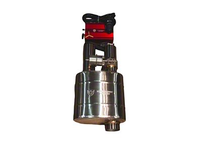 Valvetronic Designs Universal Valved Single Inlet/Dual Outlet Muffler; 3-Inch (Universal; Some Adaptation May Be Required)