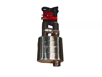 Valvetronic Designs Off Road Universal Valved Single Inlet/Dual Outlet Muffler; 2.50-Inch (Universal; Some Adaptation May Be Required)