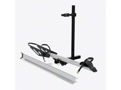 Vantana 2-Inch Receiver Hitch Aluminum Foldable E-Bike Rack with Ramp; Carries 1 Bike (Universal; Some Adaptation May Be Required)