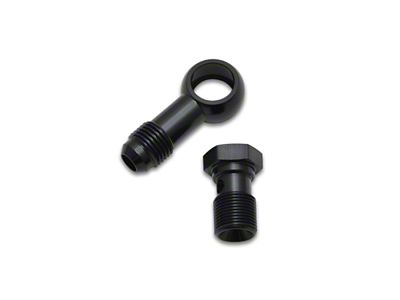 Vibrant Performance Single -4AN 3/8-24 Aluminum Male Banjo Adapter Assembly - 11561