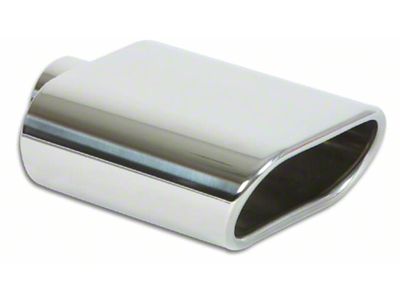 Vibrant Performance 5.5in x 3in Oval SS Exhaust Tip Single Wall - 1405