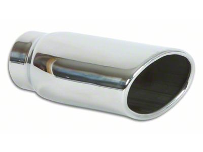 Vibrant Performance 4.5in x 3in Oval SS Exhaust Tip Single Wall - 1406