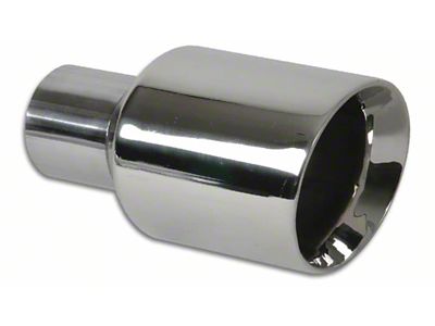 Vibrant Performance 3.5in Round SS Exhaust Tip Double Wall Angle Cut - 1226