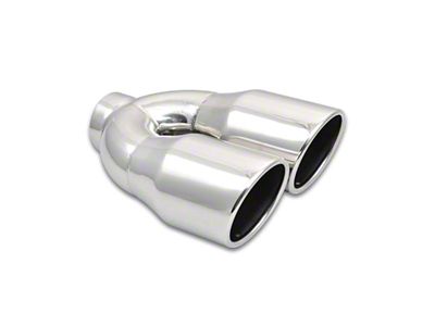 Vibrant Performance 2.5in ID Dual 3.5in OD Round SS Exhaust Tip - 1326