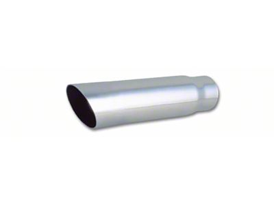 Vibrant Performance 3.5in Round SS Truck/SUV Exhaust Tip Single Wall Angle - 1561