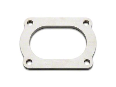 Vibrant Performance T304 SS 4 Bolt Flange for 3in O.D. Oval - 13175S