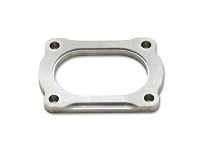 Vibrant Performance T304 SS 4 Bolt Flange for 3.5in O.D. Oval - 13176S