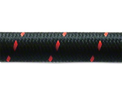 Vibrant Performance 8AN Two-Tone Black/Red Nylon Braided Flex Hose 2 - 11958R