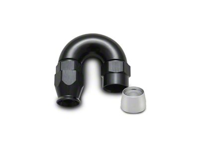 Vibrant Performance 8AN 180 Degree Elbow Hose End Fitting for PTFE - 28808
