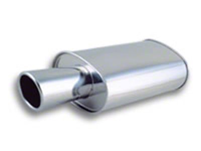 Vibrant Performance StreetPower Turbo Oval Muffler with 4in Round Tip Angle - 1042