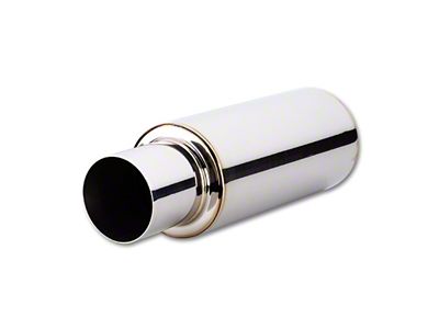 Vibrant Performance TPV Round Muffler 23in Long with 4in Round Tip - 1057