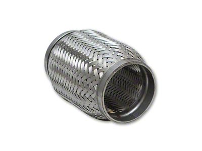 Vibrant Performance SS Flex Coupling with Inner Braid Liner 2.5in inlet/outlet - 62808