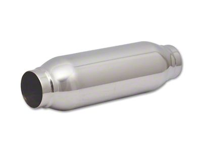Vibrant Performance SS Resonator Standard Design 2.25in inlet/outlet x 12in long - 1790