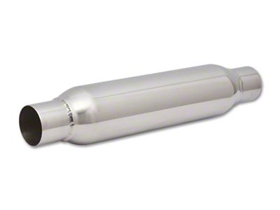 Vibrant Performance SS Resonator Standard Design 2.25in inlet/outlet x 18in long - 1791