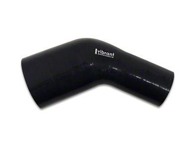 Vibrant Performance 1.75in ID x 2in ID Gloss Black Silicone 45 - 19755