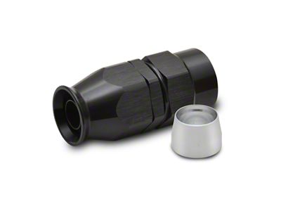 Vibrant Performance Aluminum Straight One Piece Hose End for PTFE Lined - 28012
