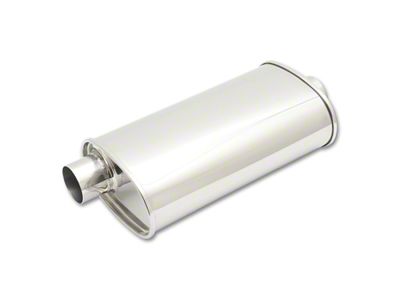 Vibrant Performance StreetPower Oval Muffler 3.50in Inlet/Outlet Offset-Center - 1133