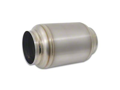 Vibrant Performance Titanium Muffler w/Natural Tip 3in. Inlet / 3in. Outlet - 17630