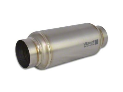 Vibrant Performance Titanium Resonator 2.5in. Inlet / 2.5in. Outlet x 12in. - 17525