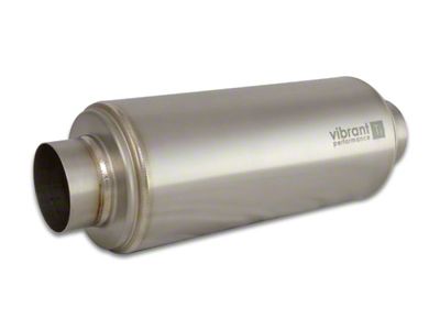 Vibrant Performance Titanium Resonator 4in Inlet / 4in Outlet x 16in - 17540