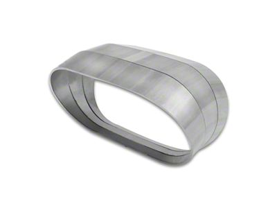Vibrant Performance Vertical 304 SS Oval Pie Cuts 3.5in OD Tight - 13581