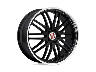 Victor Equipment Lemans Gloss Black with Mirror Cut Lip Wheel; 19x11; 36mm Offset